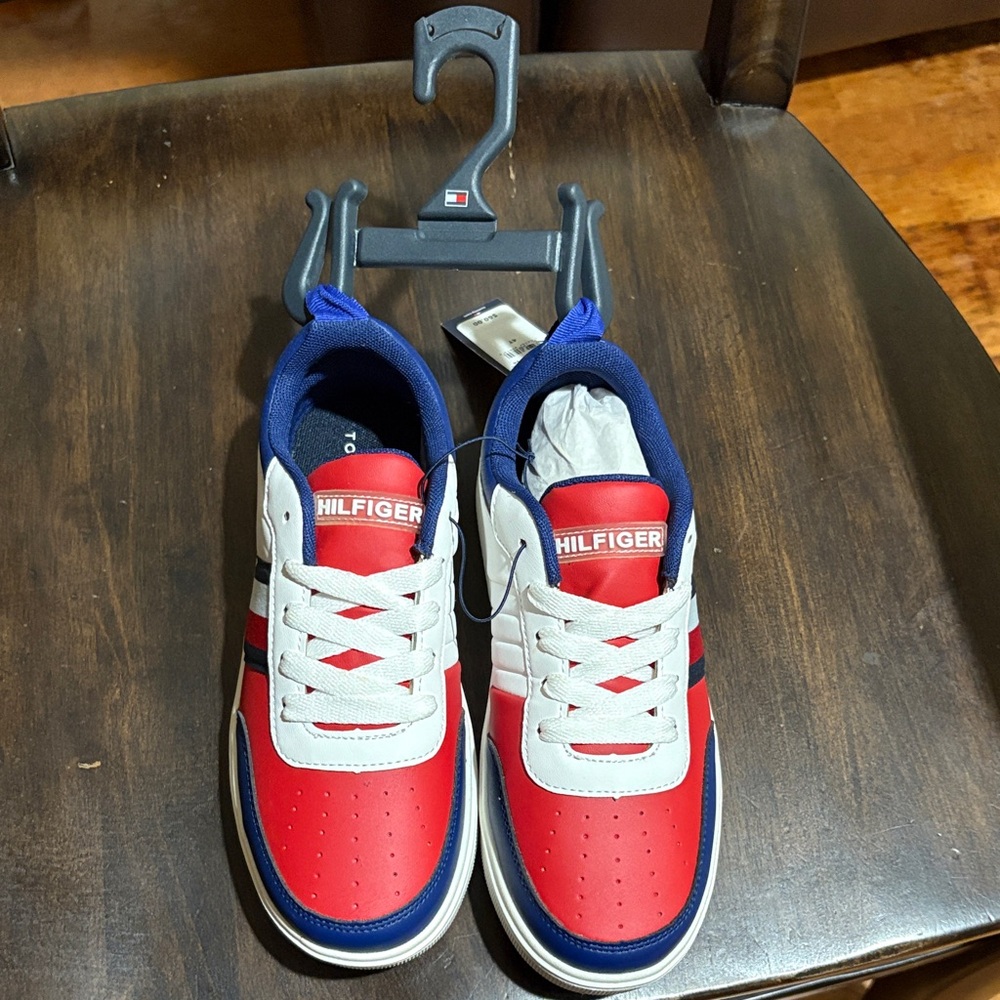Tommy Hilfiger Kids Red, White, and Blue Sneakers